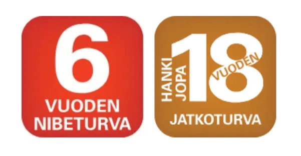 NIBETURVA — 6 vuoden ilmainen lisäturva ja jopa 18 vuoden jatkoturva NIBE-lämpöpumpuille